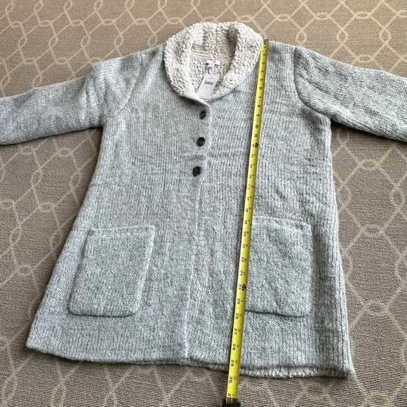 J. Jill • Two Toned Cardi • Gray Heather Cream - Picture 4 of 8